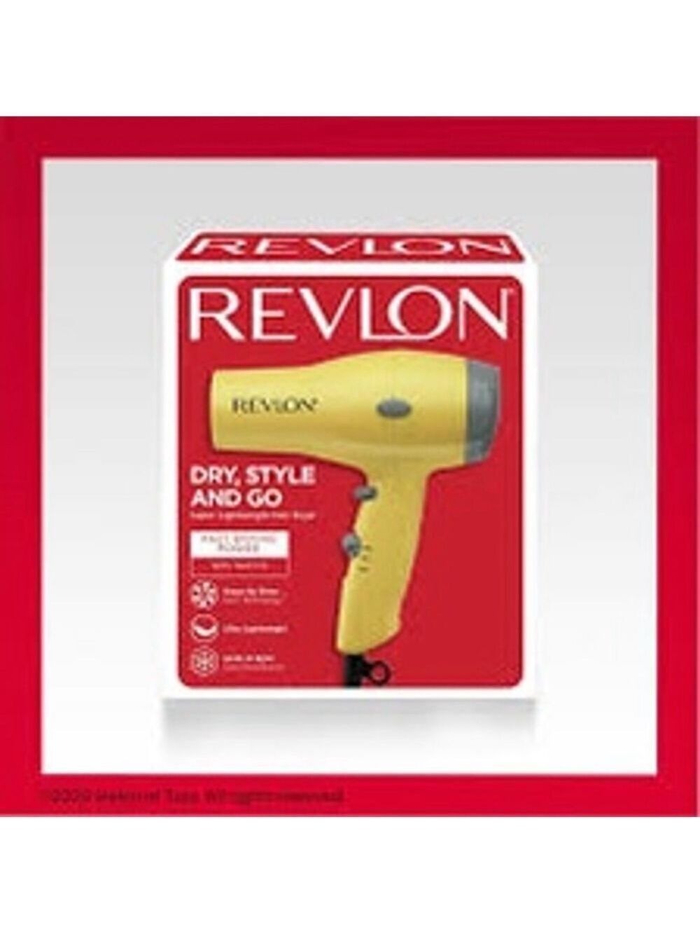 Revlon Dry, Style, and Go Hair Dryer Yellow